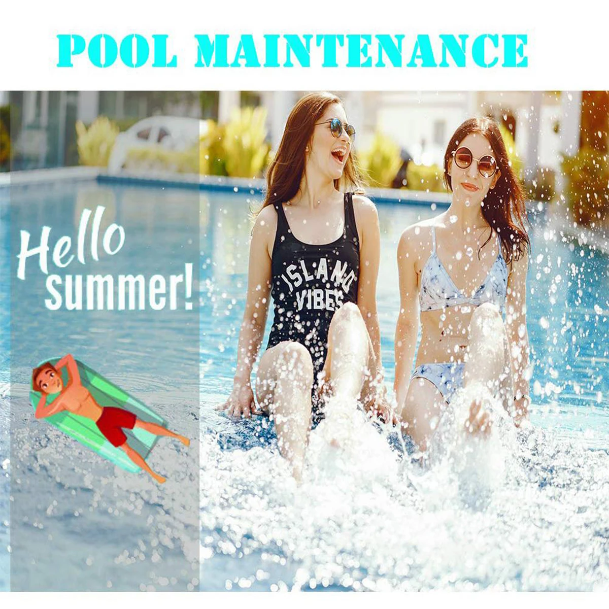 

50Pcs/bottle 6-In-1 Swimming Pool SPA Water Quality Test Strip Residual Chlorine Alkalinity Hardness PH Test Paper