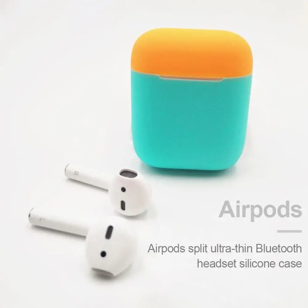 Мягкий силиконовый Bluetooth беспроводной чехол для наушников Защитный AirPods кожи