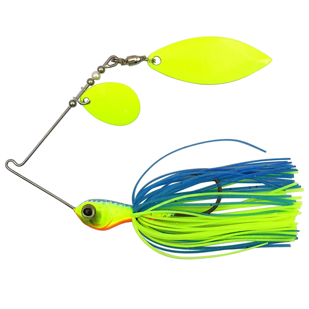 

10g/14g Spinner Bait with Spoon Wobblers Metal Jig Jigging lure Swimbait Spinnerbait fishing tackle For trout Pike bass Peche