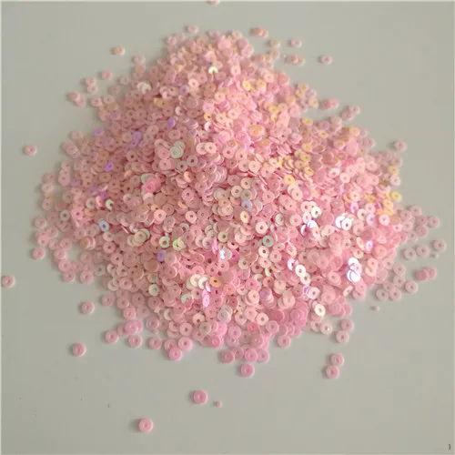 AB light pink 3 мм круглый плоский AB красочные свободные блестки ремесла одежда свадебное платье украшения Швейные сумки для одежды обувь дизайн ногтей аксессуары - Цвет: AB light pink