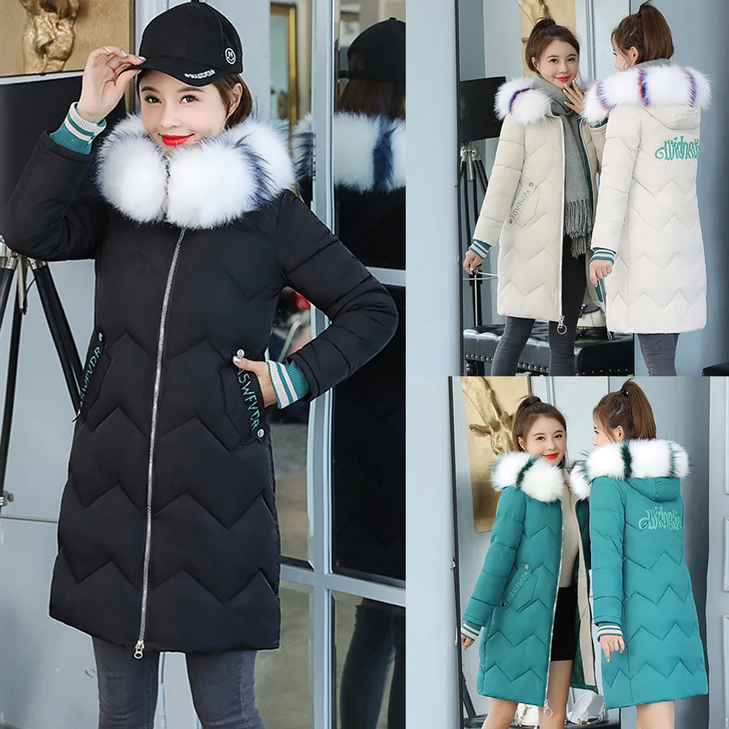 HSU 2019 Новое поступление женская модная верхняя одежда Длинные куртки с хлопковой