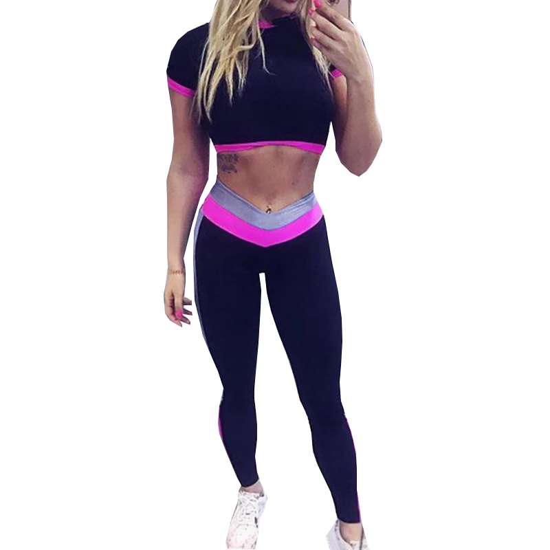 2019 сексуальный комплект для йоги из двух предметов спортивный костюм женщин