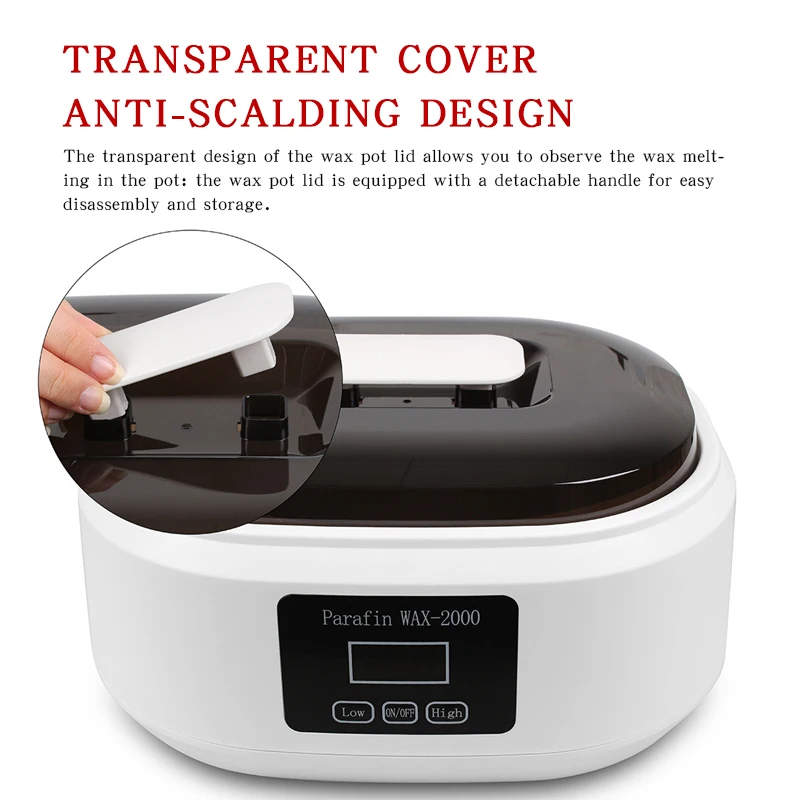 Набор для нагрева парафинового воска для тела, рук, ног. Уход за кожей в домашних условиях, салон красоты, спа. Машина с ЖК-дисплеем, перчатки, багетки, щетка.
