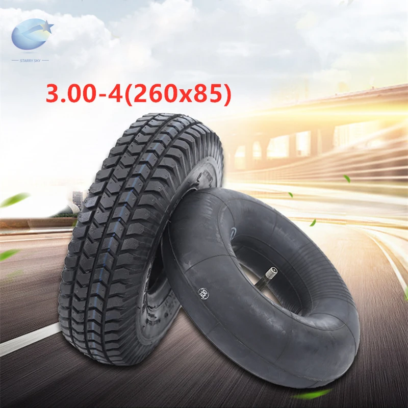 

CST 3.00-4 260x85 Scooter Tire Utility Dolly Hand Truck Tire For Chopper eZip 400 E-450 Honda Minimoto Sport Racer IZIP I-400