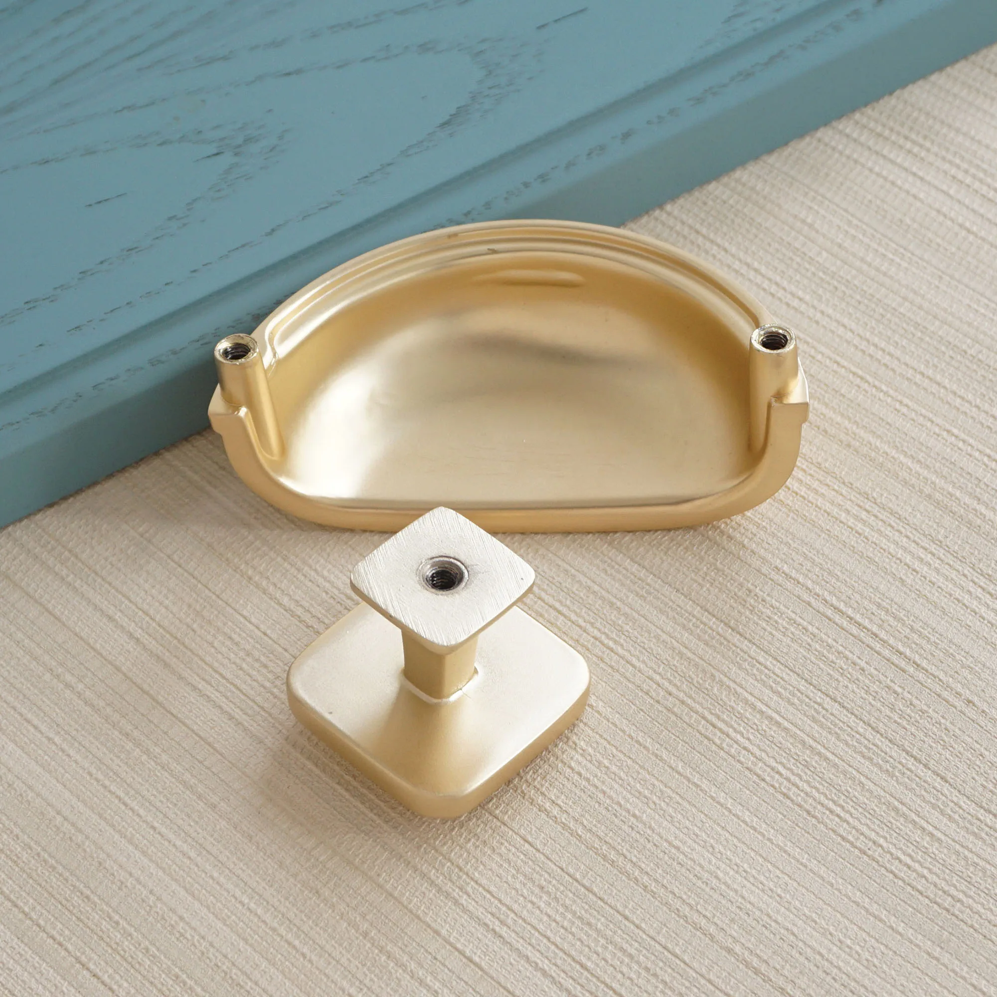 3 &quotлатунный квадратный ящик ручка для двери в виде раковины ручки шкафа из