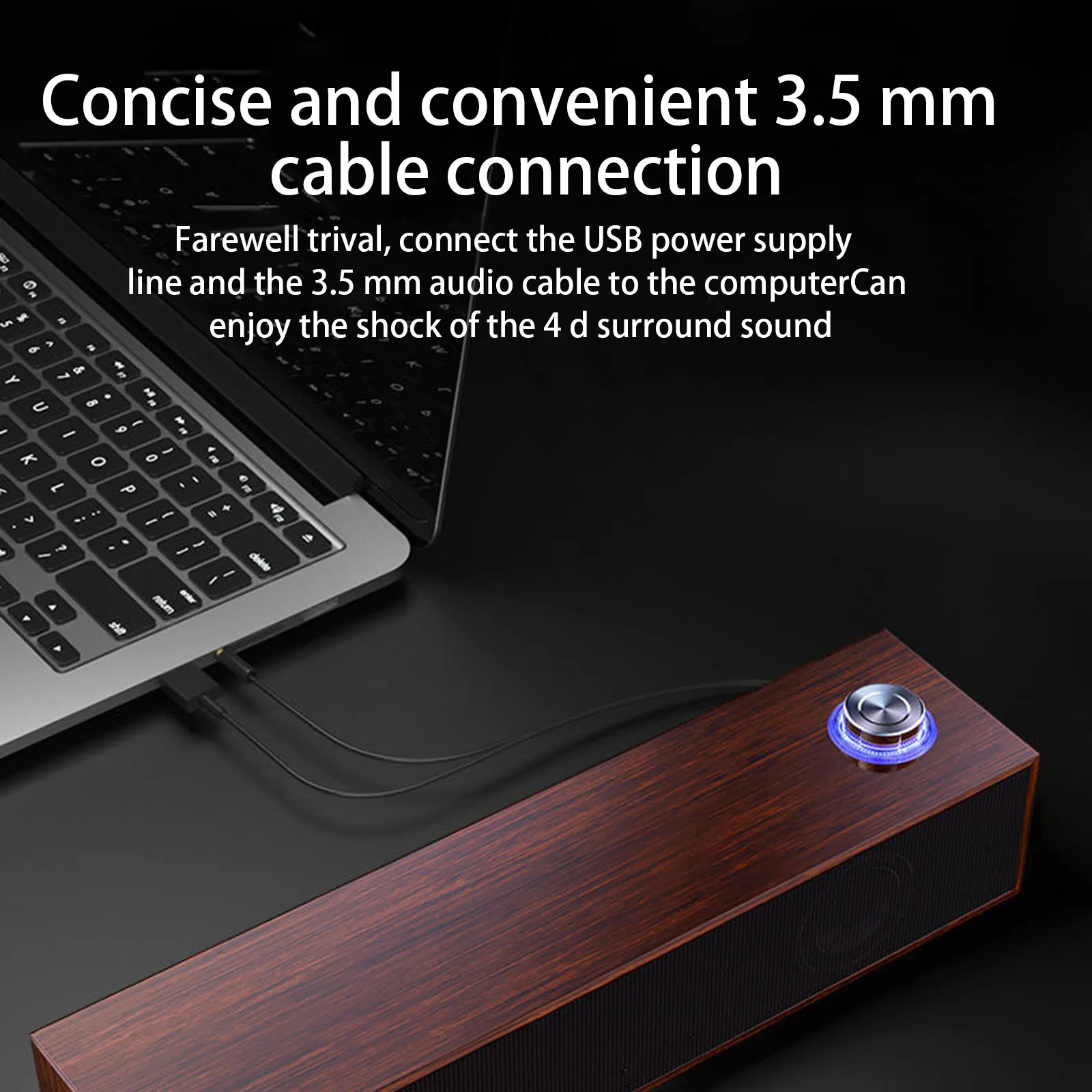 Bluetooth 3D стереоколонка Беспроводная портативная большой мощности MP3 музыка аудио