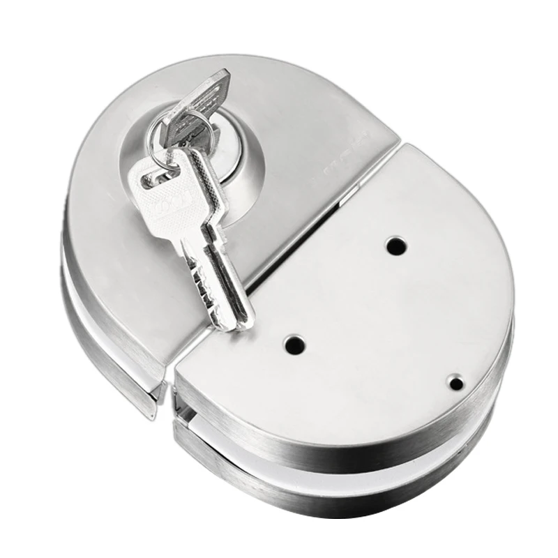 10-12Mm Glass Door Lock Stainless Steel Double Bolts Swing Push Sliding Access Control | Безопасность и защита