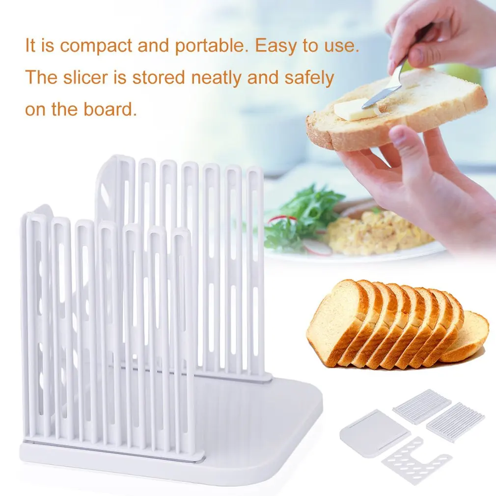 Professional Bread Loaf Toast Cutter Slicer Slicing Cutting Guide Mold Maker Kitchen Tool Practical Sandwich Gadget | Дом и сад