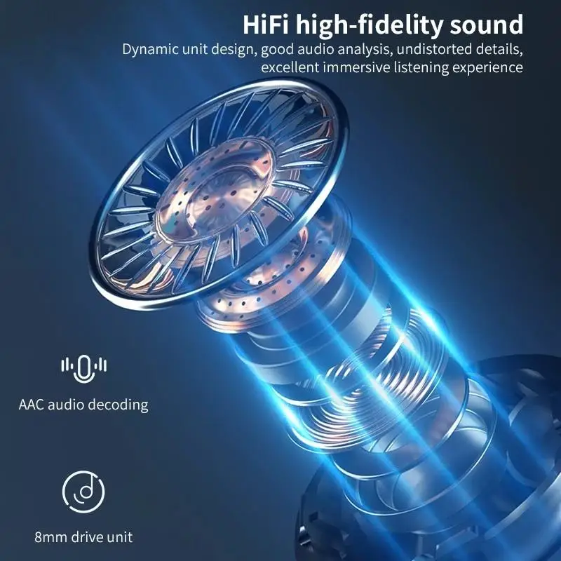 Bluetooth-наушники R15 водонепроницаемые беспроводные с функцией шумоподавления и