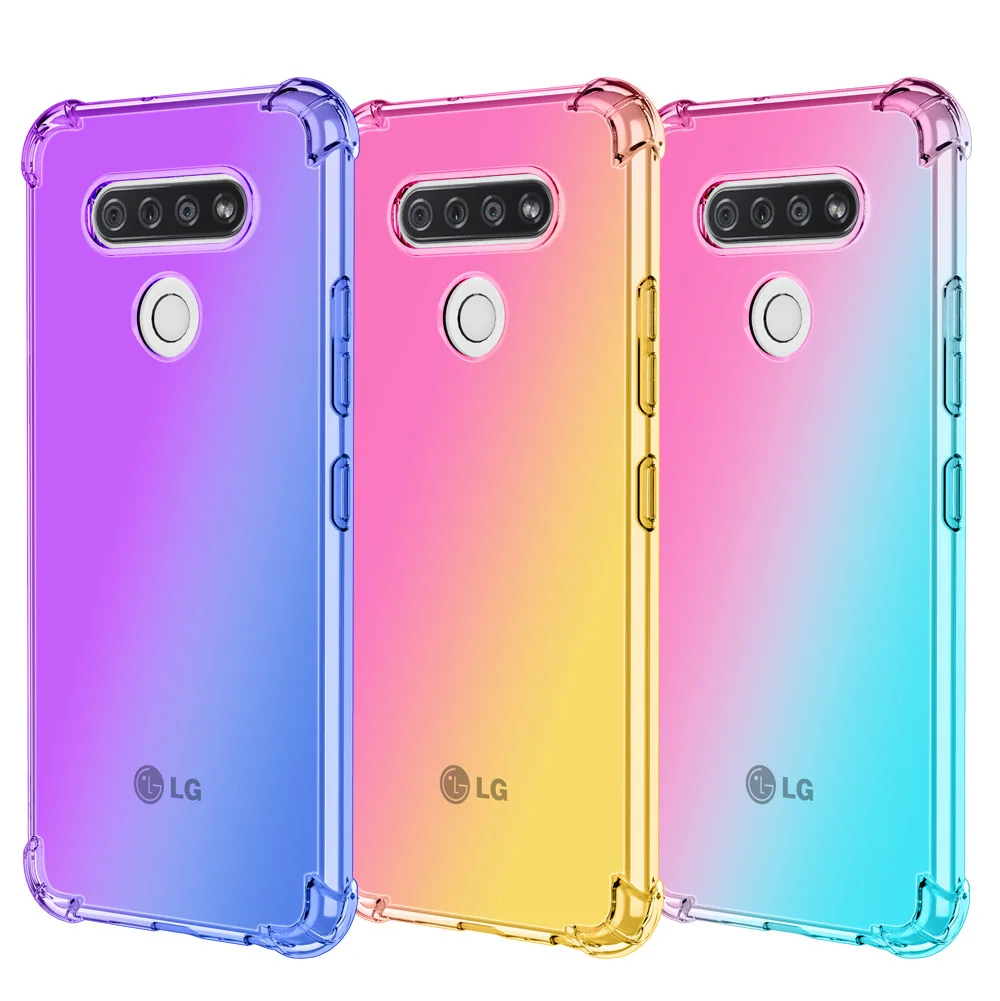 

Shockproof Clear Soft Silicone Case for LG K61 K51 Q51 Q52 Q60 K50 K50S K40S K31 K71 K92 K52 V60 thinQ Stylo 6 7 Anti-Knock Case