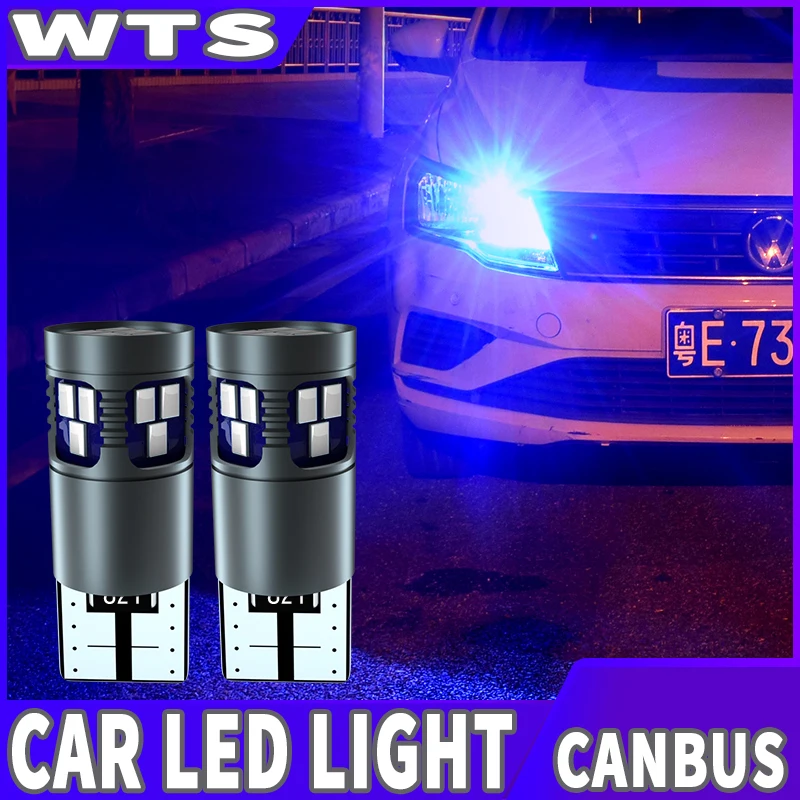 

10 pcs High bright car Wedge Bulb W5W T10 Led Canbus Interior Light Bulb 194 168 Led Auto LED signal light no error DC12V-24V