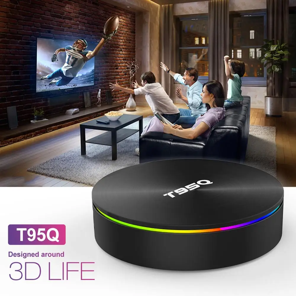 Lemado T95Q TV BOX Android 9 0 S905X2 4 Гб ОЗУ 64 ПЗУ поддержка 4K 2 4G + 5 8G Dual WIFI Bluetooth 1 Smart Box