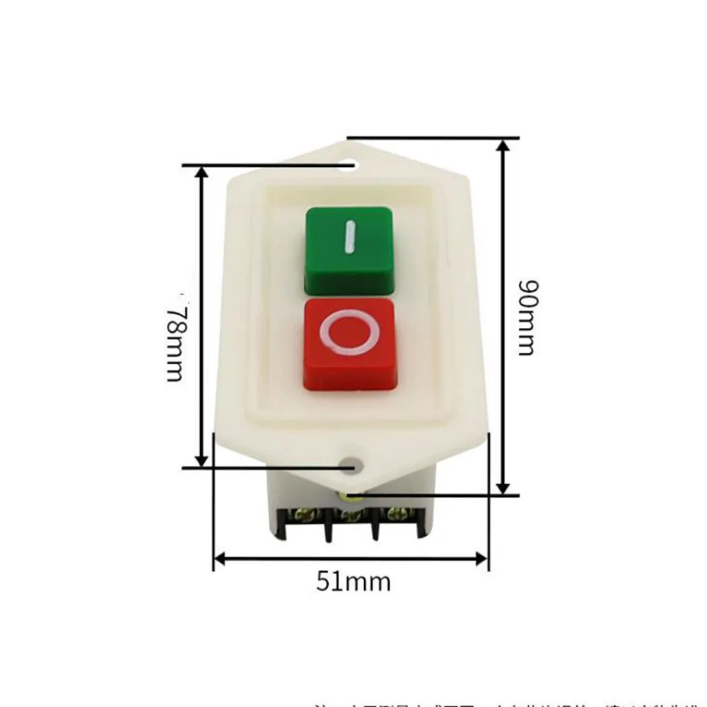 On-Off I/O Start Stop Self-Locking Red Green Push Button Pushbutton Switch 10A 380VAC for Bench | Электроника
