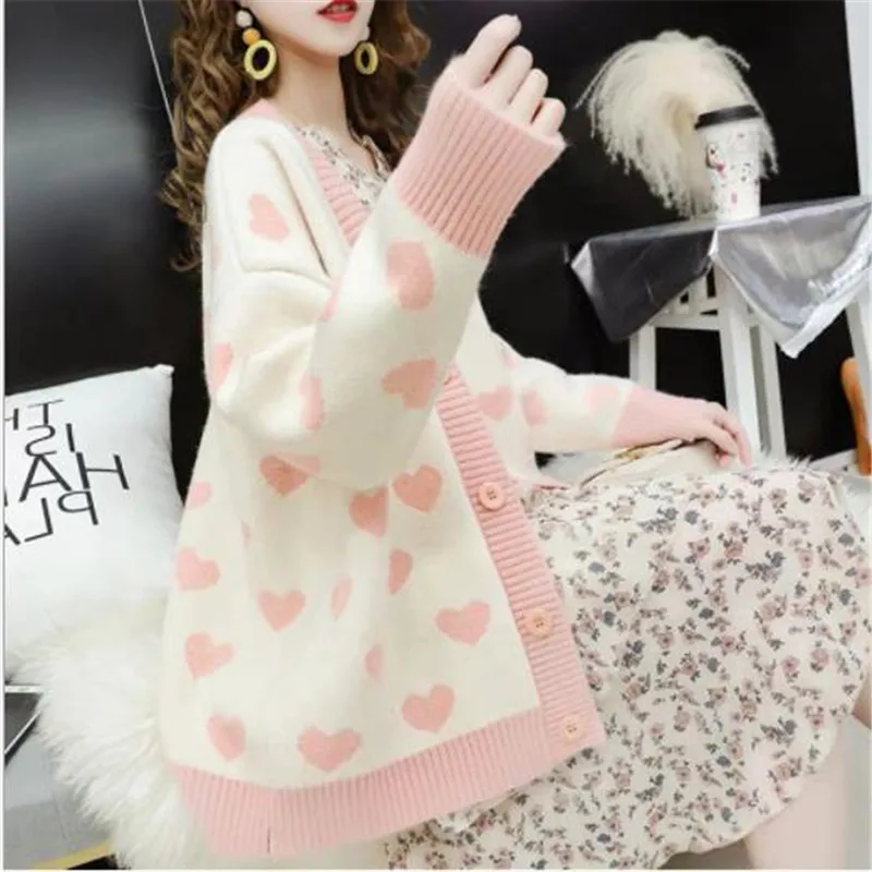 Женский трикотажный кардиган с V образным вырезом и длинным рукавом| |