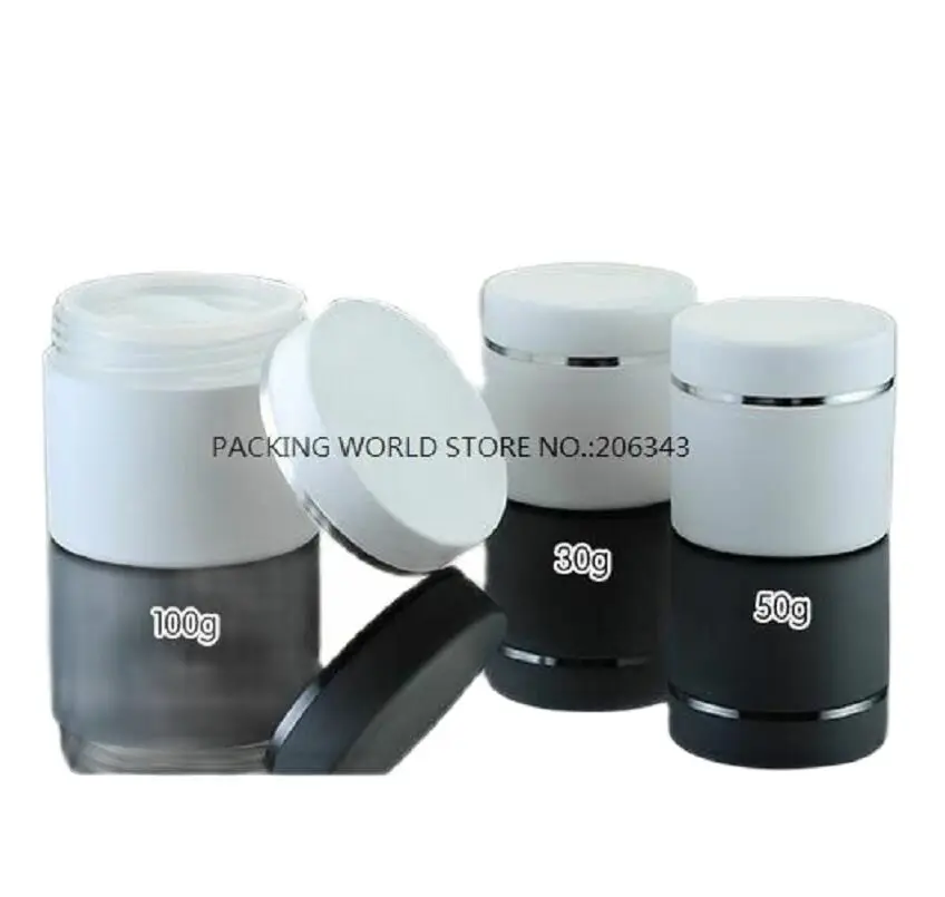 30 г белая пластиковая банка для крема/горшок/бутылка