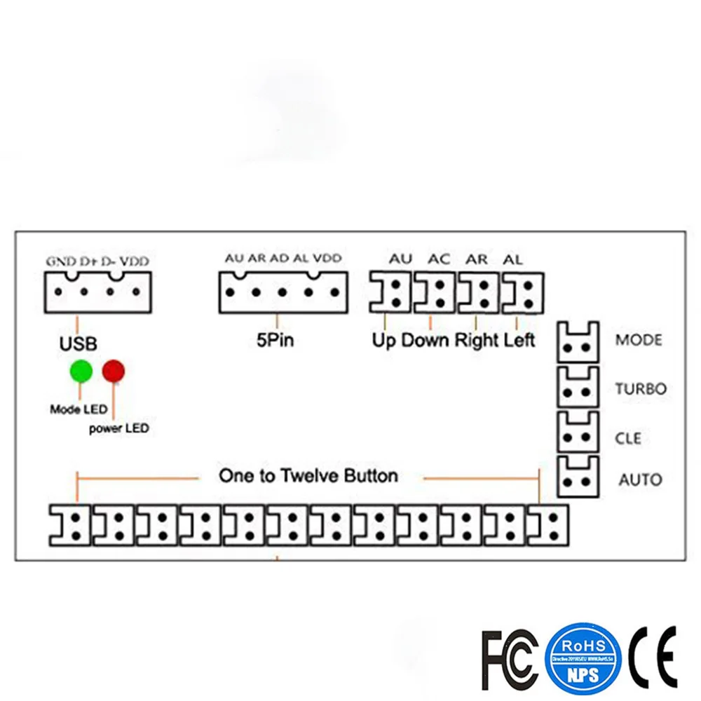 2 игрока нулевой задержки универсальный игровой контроллер USB для джойстика MAME &