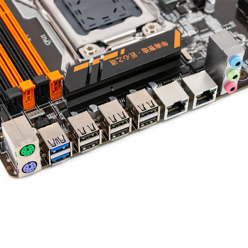 HUANANZHI X79-8D cpu LGA2011 LGA 2011 материнская плата с двойным процессором DDR3 подходит для серверной памяти и ЦП сервера