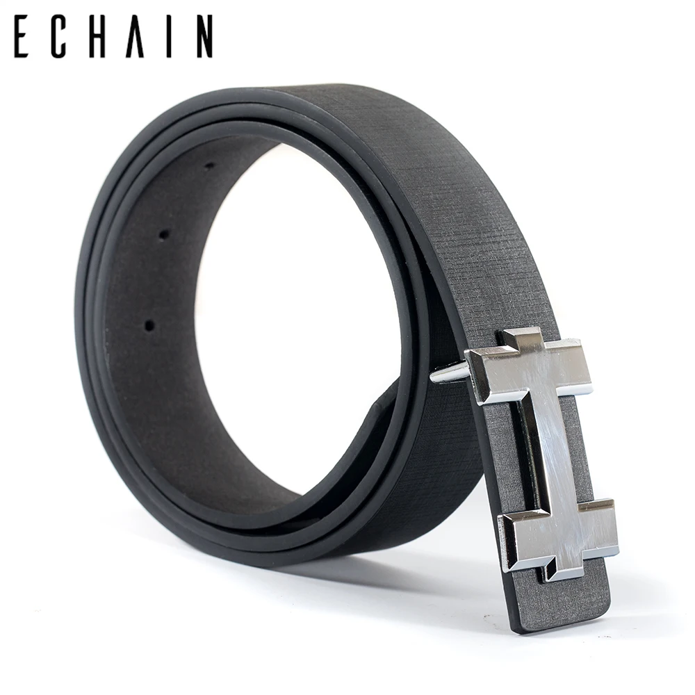 Ремень ECHAIN из искусственной кожи для мужчин и женщин винтажный Роскошный