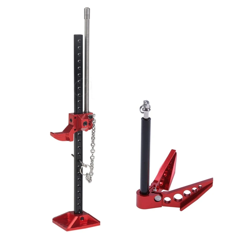 

Metal Jack Stand and Foldable Winch Anchor Decoration Accessories for 1/10 RC Crawler Traxxas TRX4 Axial SCX10 AXI03007