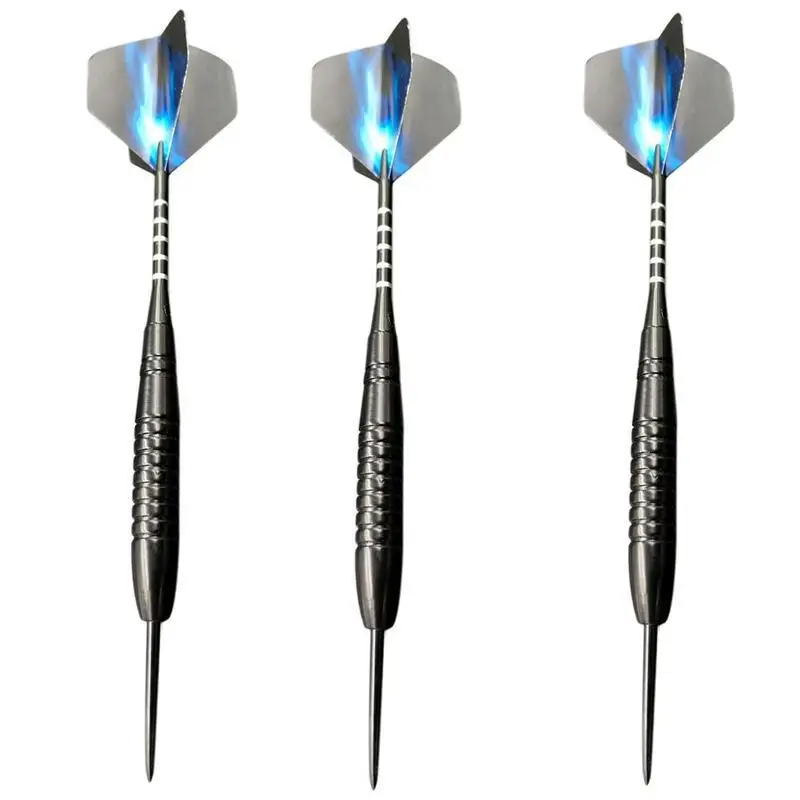 3 Piece Set Professional 22g Match All Metal Anti-fall Darts Pin Darts Toy Set Game Special Darts Outdoor Entertainment Products - Цвет: A