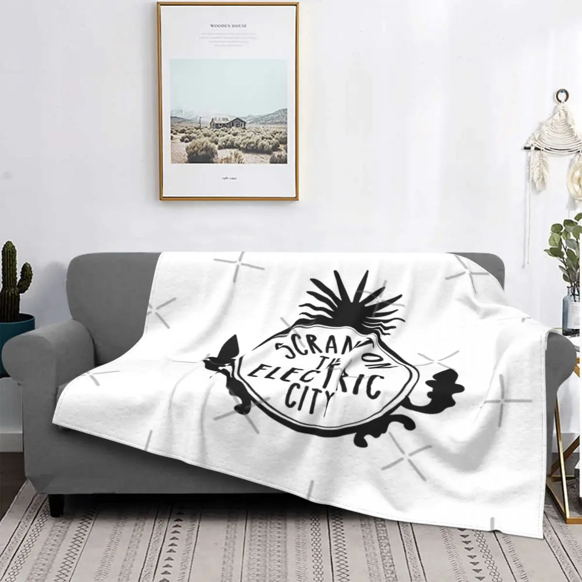 

Scranton-Manta de Street, colcha de cama a cuadros, funda de cama de Anime de felpa con capucha, fundas de cama de inv