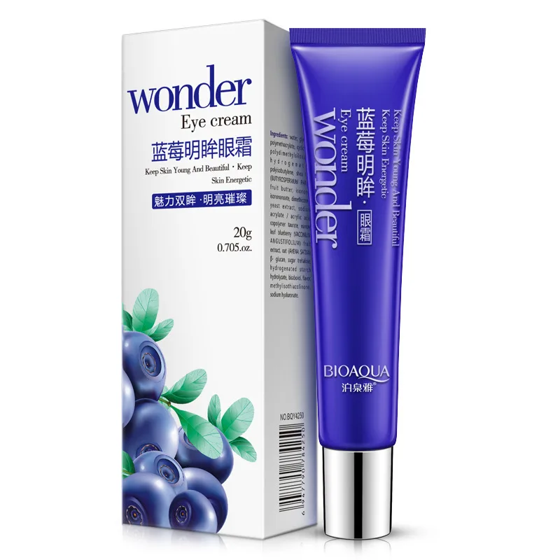 BIOAQUA Brand Puffy Blueberry Brightening Eye Cream To Fine Line Firming Anti-Wrinkle Moisturizing Dark Circle Bag | Красота и