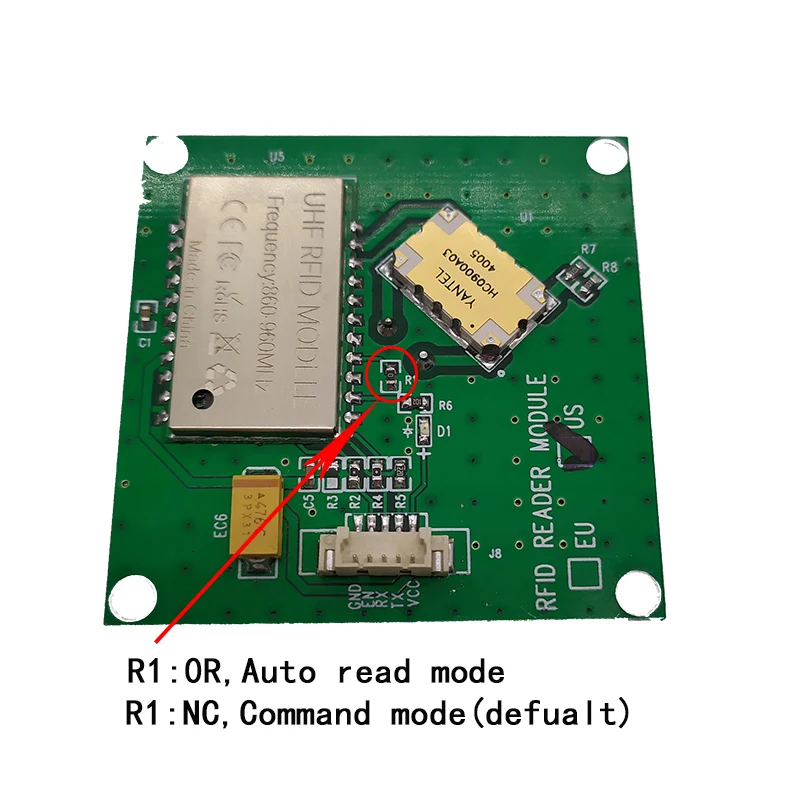 Идентификационный размер 50*50 мм UHF RFID 868 МГц Встроенная 3dBi двойная Подающая
