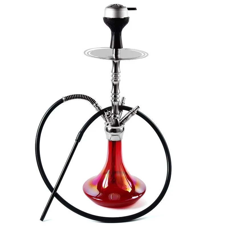 

Трубка для кальяна из нержавеющей стали, арабский курительный инструмент для 4-х человек, стеклянная трубка для табака