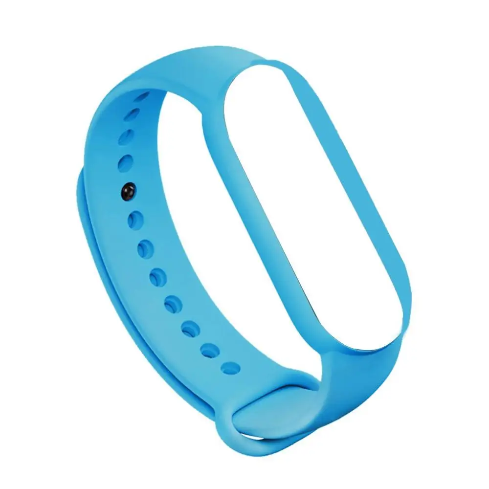 Ремешок для браслета Xiaomi Mi Band 5 цветные ремешки Аксессуары сменный силиконовый