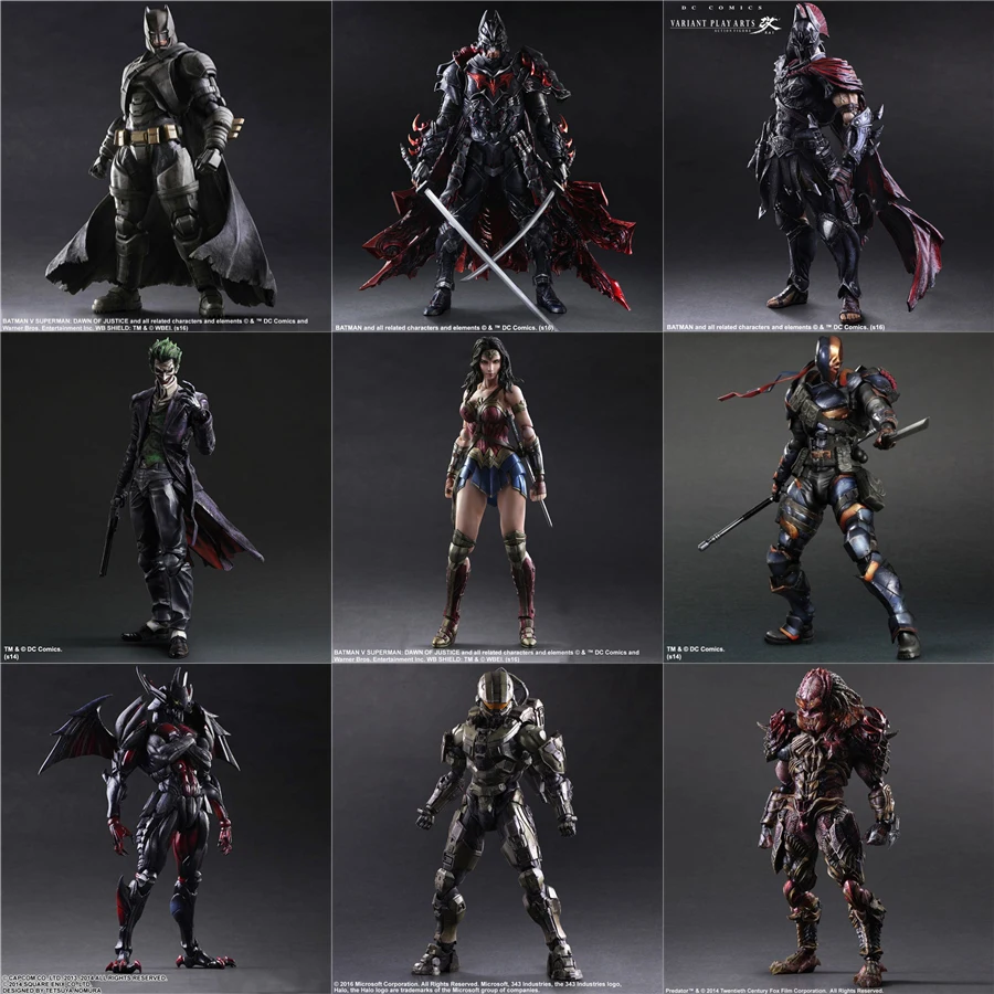 Armadura de Destruição Figura de Ação Morte Knell Deadpool Cowboy Batman Coringa Hulk Dante Assassino Creed Cobra Modelo Brinquedos