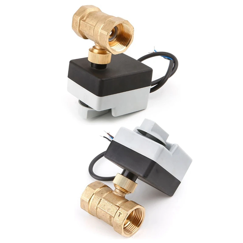 Акция! Моторизованный шаровой кран Электропривод с ручным переключателем 2 шт. 220