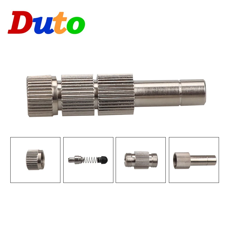 

6mm Quick Slip Lock Nozzle With Filter Low Pressure High Quality 5-15bar Atomizing Misting Nozzle 5PCS