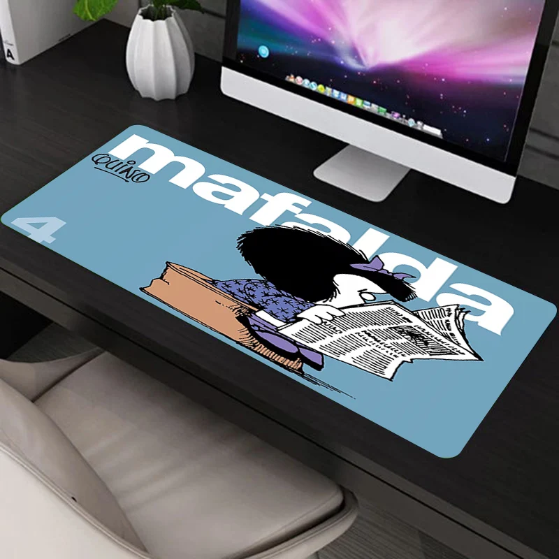 

Mafalda Mousepad Mouse Pads Computer Pad Mause Gamer Anime Varmilo Mat Xxl Accessories Hot Gaming Mausepad Large PC Cabinet Rug