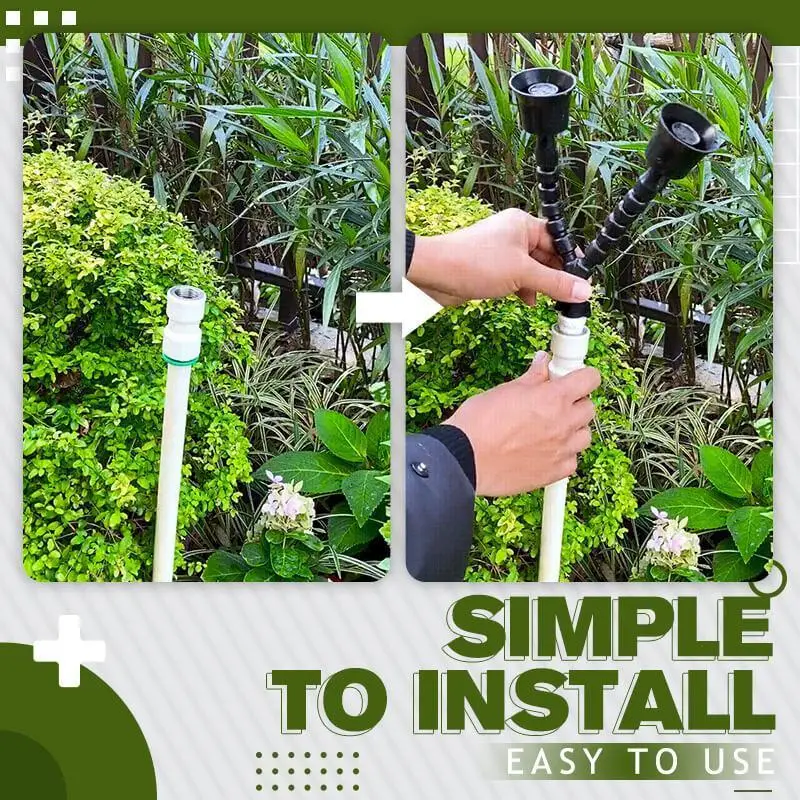 Регулируемое орошение Дождеватель с поворотом на 360 градусов Распылительная