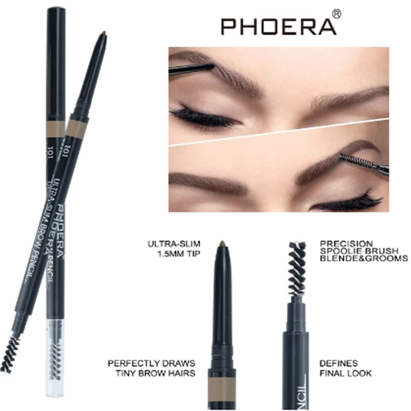PHOERA Двойные наконечники 1 5 мм ультратонкий карандаш для бровей
