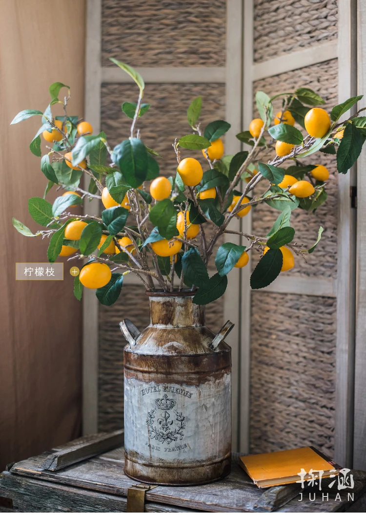 Ржавчина Железная бочка Цветочная ваза цветочное искусство продуктовый сад