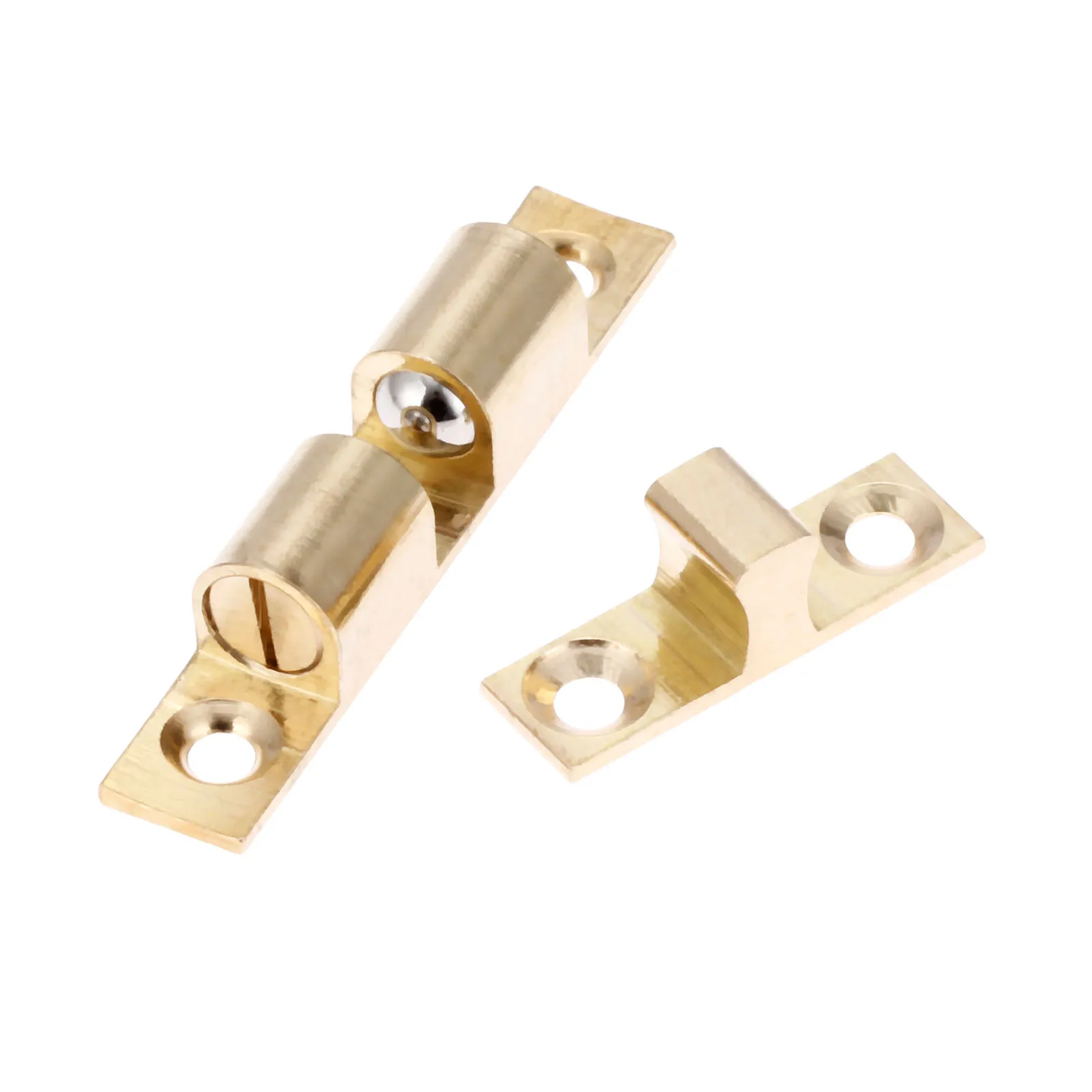 1Pc Metal Double Ball Latch Clip Lock Touch Roller Cupboard Drawer Cabinet Door Catches Bead Furniture Hardware 60mm | Обустройство