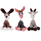 Смешная собака Squeaker игрушка для питомцев щенком игрушки пищащие звука ПЛЮША животная форма осла молярная игрушки для домашних животных интерактивная обучающая игрушка для собак