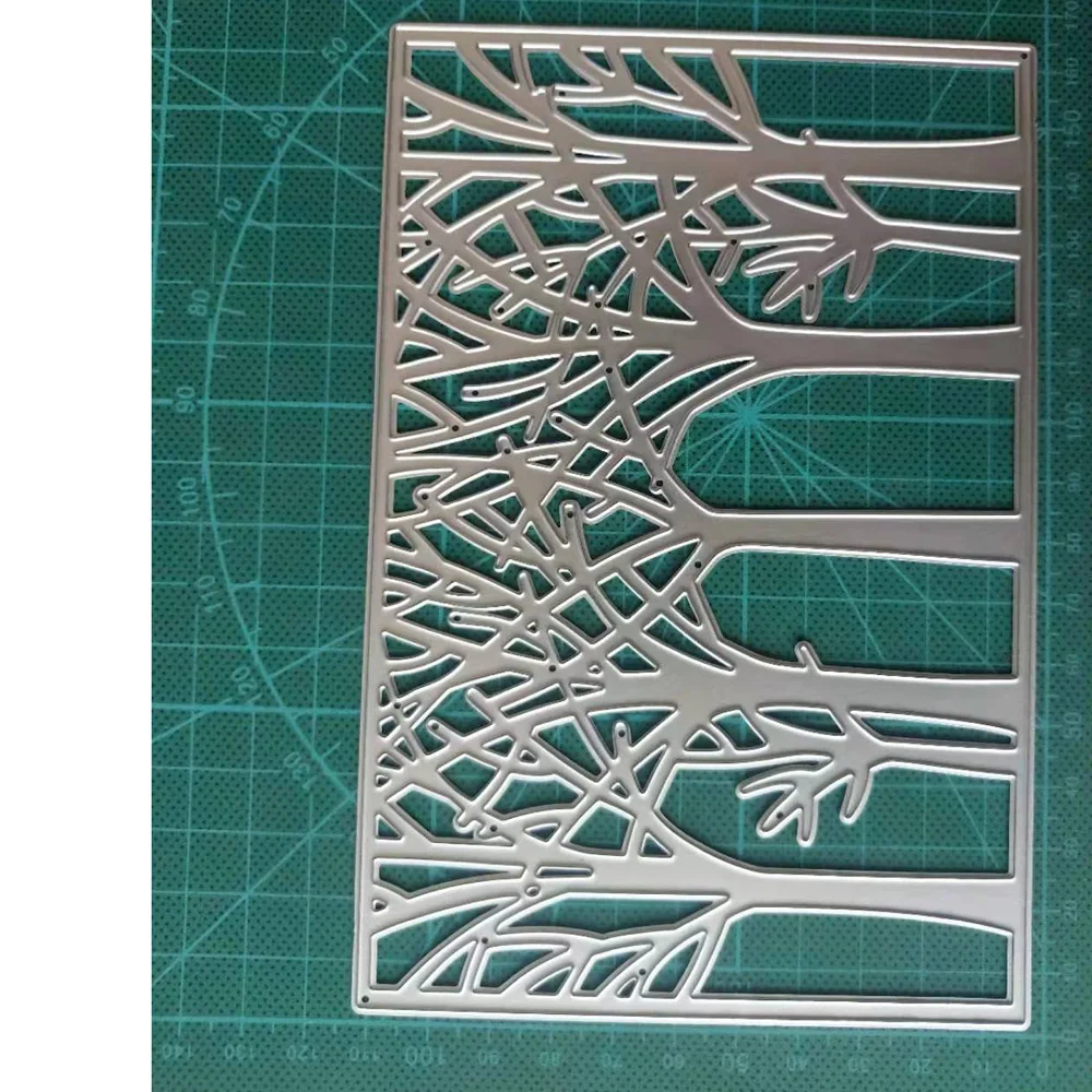 Дерево резки плашки лес задний план металла трафареты для изготовления карт