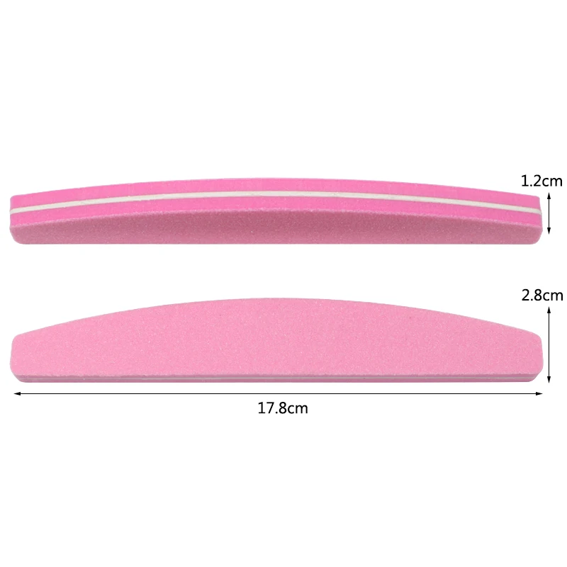 

50pcs Sponge Sandpaper Nail Files For Manicure Nail Buffer Block 100/180 Colorful Boat Sanding Foam Emery Board Lime a ongle