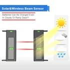 IP65 Водонепроницаемый на солнечных батареях 433 МГц подъездная сигнализация барьер инфракрасный луч детектор датчик