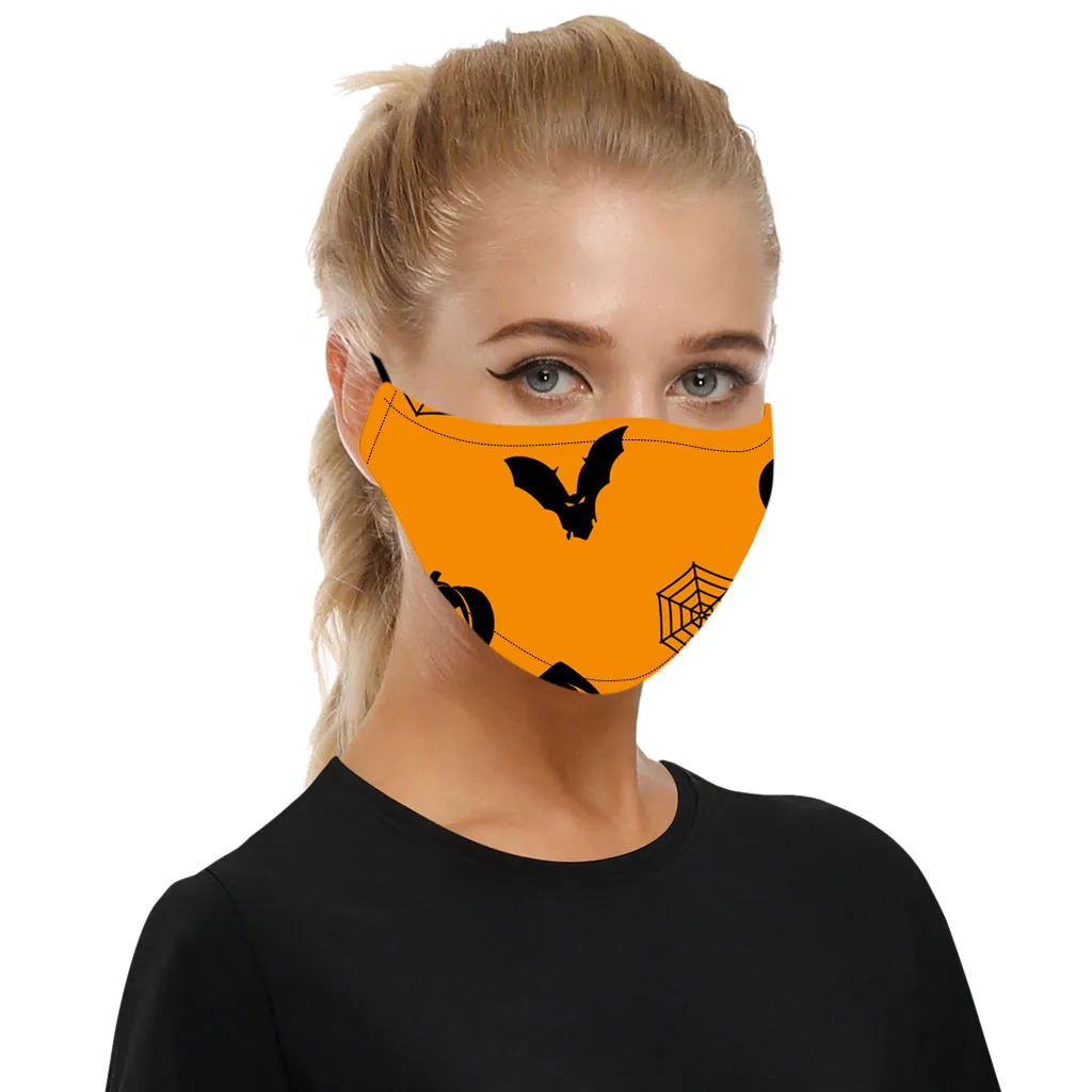 

Protection Mouth Mask Cosplay Mask Halloween Print Props Mascarillas Adjustable Breathable Reusable Masque Outdoor Music Party