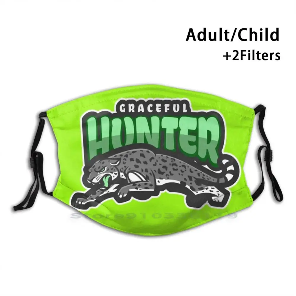 

Graceful Hunter , The Tiger - Artistic Work And Designer Merchandise Print Reusable Pm2.5 Filter DIY Mouth Mask Kids Wolf Wolf