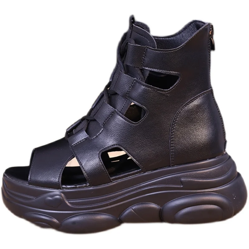 

Sports Women's Sandals All-Match Female Shoe Cross Strappy Heels Clogs Wedge 2021 Summer Cross-Shoes Muffins shoe Girls New Com