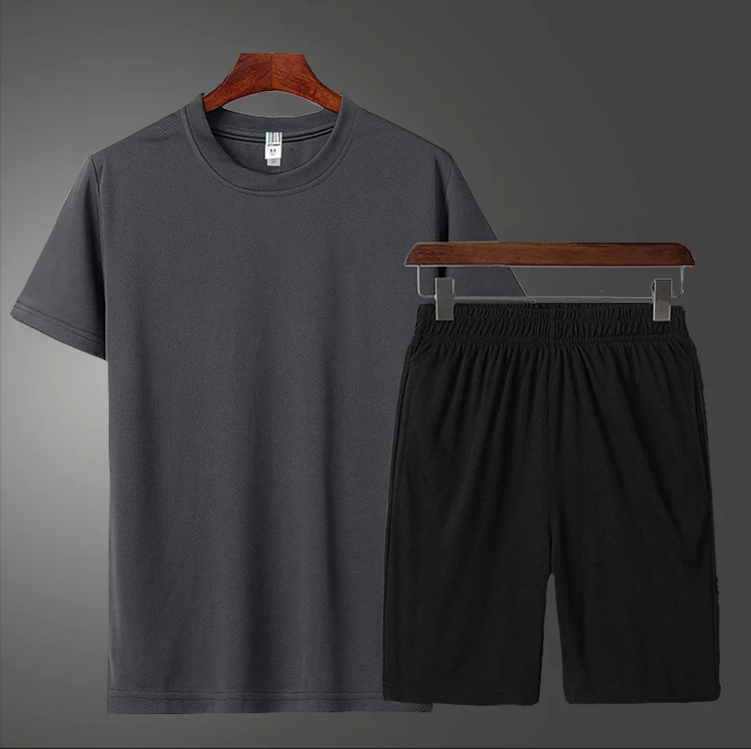 

Men's brand fashion trend new summer sportswear suit T-shirt short-sleeved casual sportswear fitness clothes jogging shorts