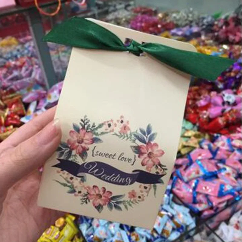 20pcs Wedding Favor and Sweet Gift Bags Candy Box for Baby Shower Birthday Guests Event Party Supplies With Ribbon | Дом и сад