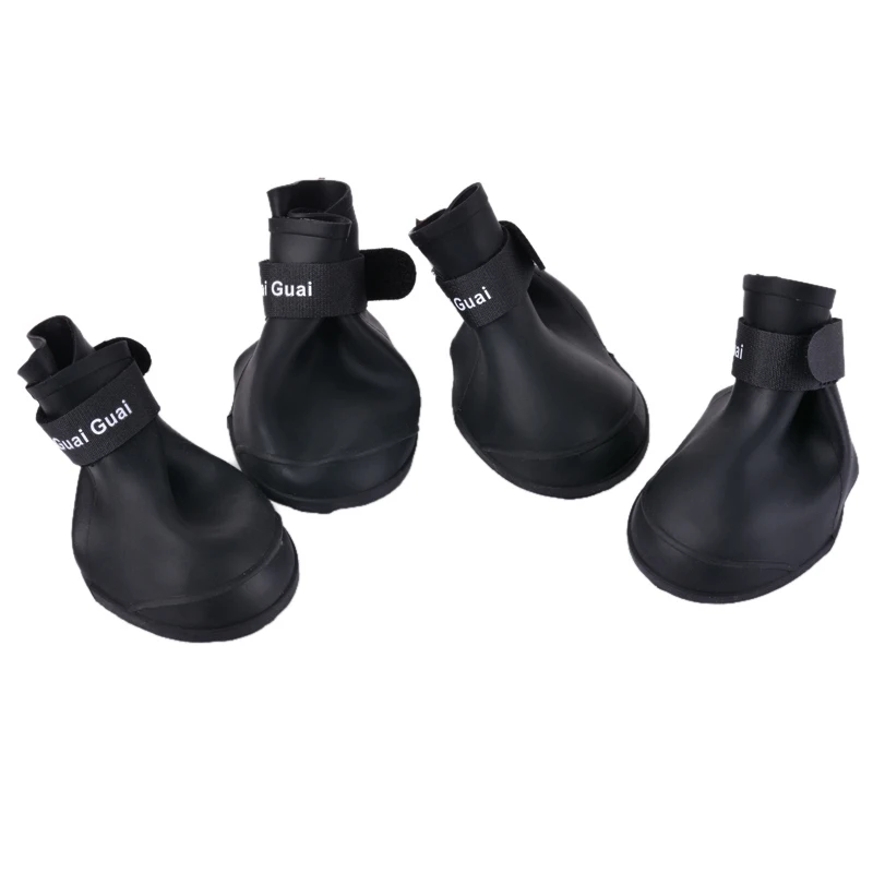 4 шт. S/M/L 7 цветов резиновые сапоги для всесезонных собак непромокаемые