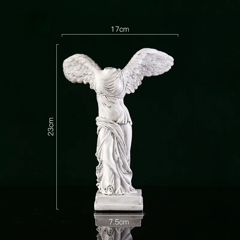 

European Victory Goddess Figures Sculpture Resin Crafts Home Decor Retro Abstract Goddess Statues Ornaments Decoration Crafts