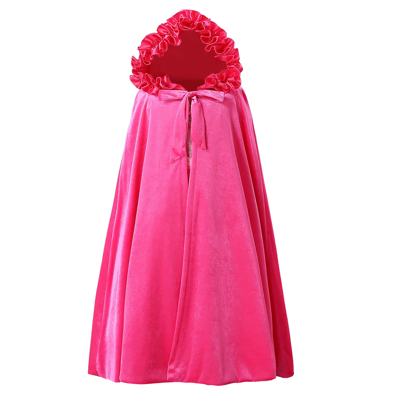 long hot pink Модная милая накидка принцессы Эльзы с изображением красавицы и чудовища Белоснежки(только накидка - Цвет: long hot pink