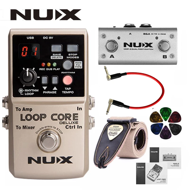 NUX Loop Core Deluxe Модернизированный гитарная педаль с ножной выключатель